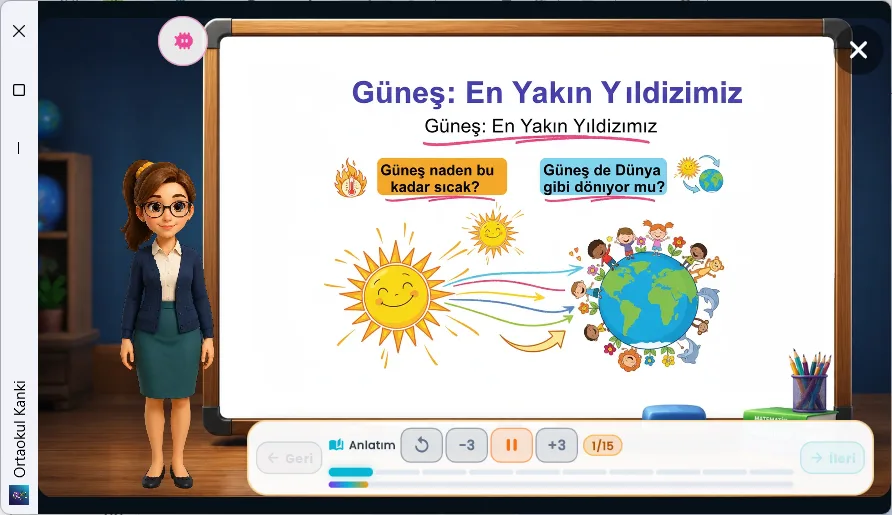 Yazılıya Hazırlık Merkezi ekranı